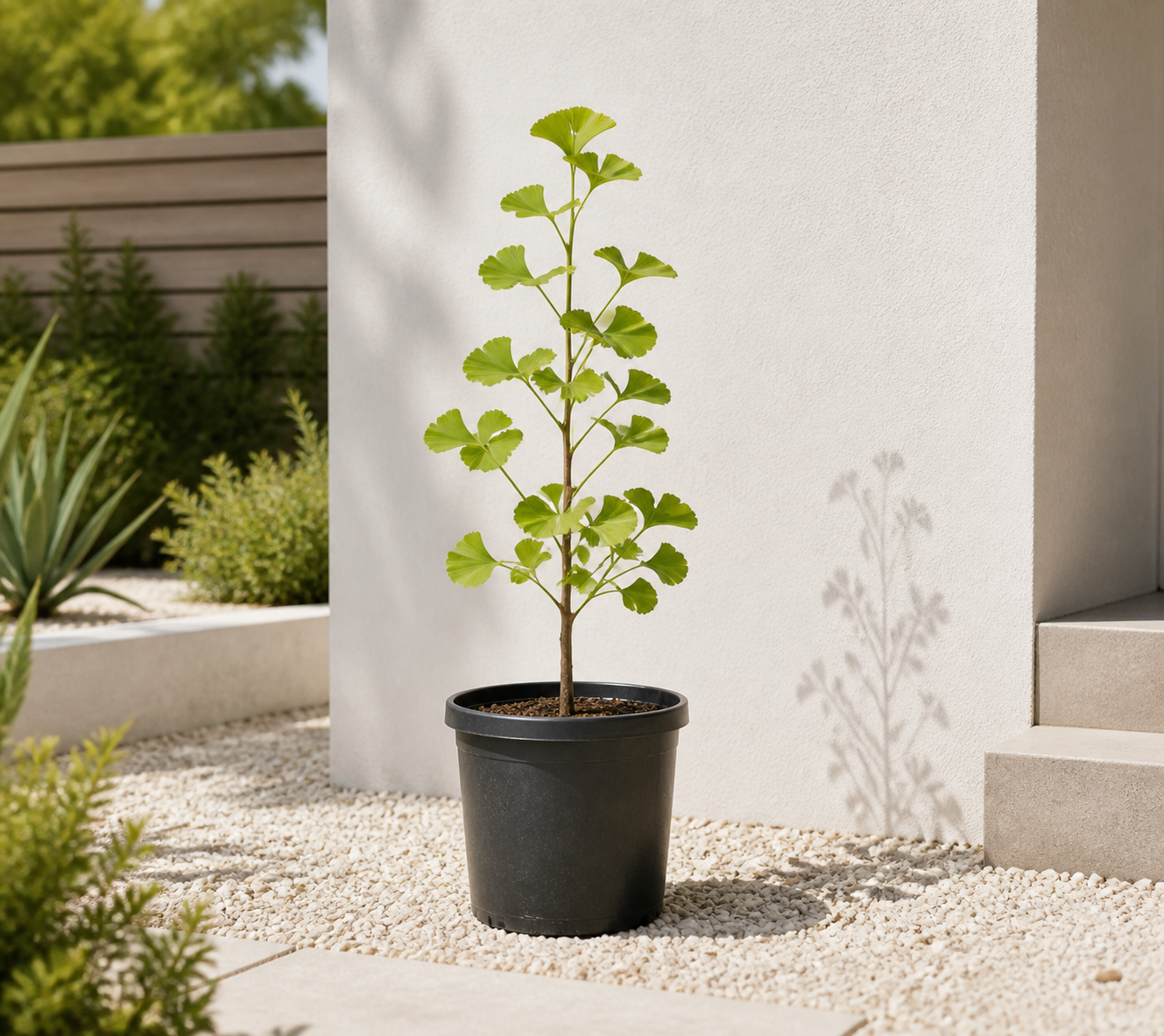 Ginkgo biloba de 50cm en maceta